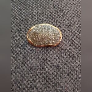 Gold and Silver Glitter Brooch
